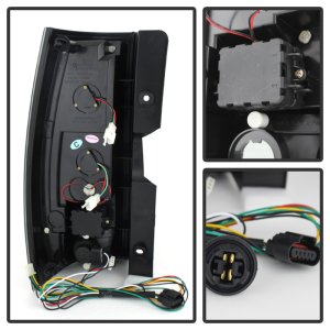 GMC Yukon Tail Lights - SPYDER - LED - Black Smoke - `07-`14