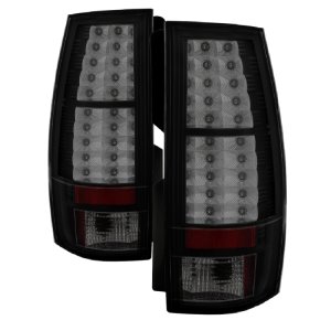 GMC Yukon Tail Lights - SPYDER - LED - Black Smoke - `07-`14