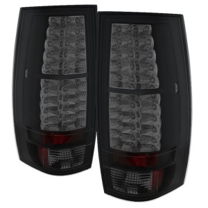 GMC Yukon Denali Tail Lights - SPYDER - LED - Black Smoke - `07-`14