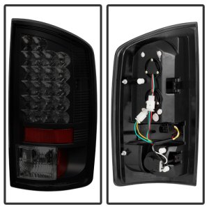 Dodge Ram 1500 Tail Lights - SPYDER - LED - Black Smoke - `02-`06 Dodge Ram 1500 Tail Lights - SPYDER - LED - Black Smoke - `02-`06