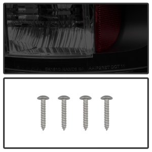 Dodge Ram 2500 Tail Lights - SPYDER - LED - Black Smoke - `03-`06