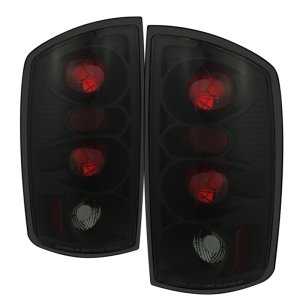Dodge Ram 1500 Tail Lights - SPYDER - Euro Style - Black Smoke - `02-`06