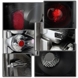Dodge Ram 1500 Tail Lights - SPYDER - Euro Style - Black Smoke - `02-`06