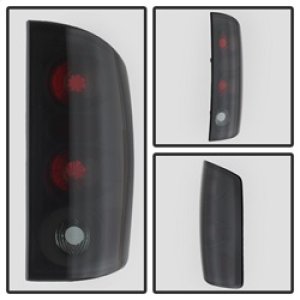 Dodge Ram 1500 Tail Lights - SPYDER - Euro Style - Black Smoke - `02-`06