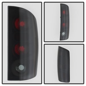 Dodge Ram 3500 Tail Lights - SPYDER - Euro Style - Black Smoke - `03-`06