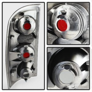 Dodge Ram 3500 Tail Lights - SPYDER - Euro Style - Black Smoke - `03-`06