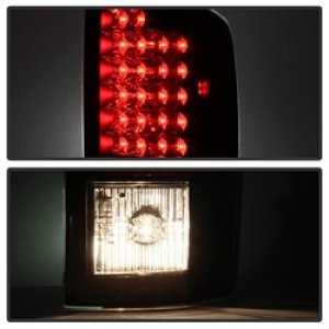 Dodge Ram 2500 LED Tail Lights - SPYDER - Black Smoke - `07-`09