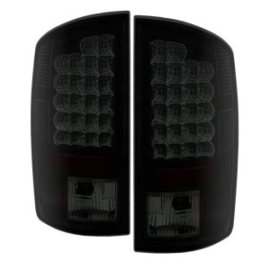 Dodge Ram 3500 LED Tail Lights - SPYDER - Black Smoke - `07-`09