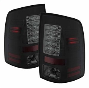 Dodge Ram 1500 Tail Lights - SPYDER - LED Tail Lights - Incandescent - Black Smoke - `09-`14