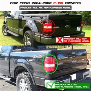 Ford F150 LED Tail Lights - SPYDER - Black Smoke - `04-`08