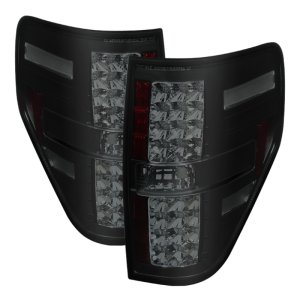 Ford F150 LED Tail Lights - SPYDER - Black Smoke - `09-`14 Ford F150 LED Tail Lights - SPYDER - Black Smoke - `09-`14