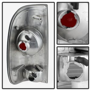 Ford F150 Tail Lights - SPYDER - Euro Style - Black Smoke - `97-`03