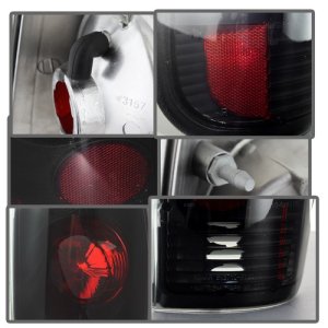 Ford F150 Tail Lights - SPYDER - Euro Style - Black Smoke - `97-`03