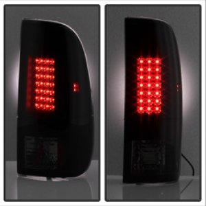 Ford F150 LED Tail Lights - SPYDER - Black Smoke - `97-`03