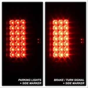 Ford F150 LED Tail Lights - SPYDER - Black Smoke - `97-`03