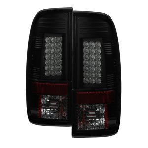 Ford F150 LED Tail Lights - SPYDER - Black Smoke - `97-`03
