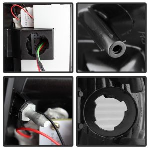 Ford F250 Super Duty LED Tail Lights - SPYDER - Black Smoke - `99-`07