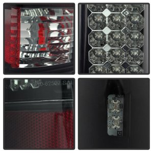 Ford F250 Super Duty LED Tail Lights - SPYDER - Black Smoke - `99-`07