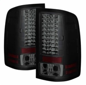 GMC Sierra LED Tail Lights - Rear - SPYDER - Black Smoke - `07-`13
