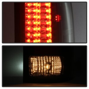 GMC Sierra LED Tail Lights - Rear - SPYDER - Black Smoke - `07-`13