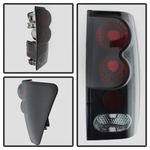 Nissan Titan Tail Lights - SPYDER - Euro Style - Black Smoke - `04-`14