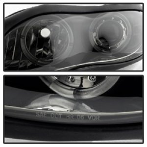 Chevrolet Camaro Headlights - SPYDER - Halo LED Projector - Black Smoke - `98-`02