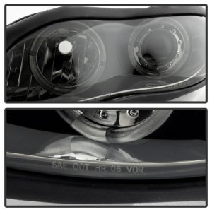 Chevrolet Camaro Headlights - SPYDER - Halo LED Projector - Black Smoke - `98-`02
