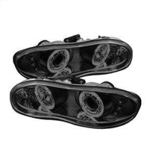 Chevrolet Camaro Headlights - SPYDER - Halo LED Projector - Black Smoke - `98-`02