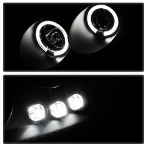 Chevrolet Cobalt Headlights - SPYDER - Projector LED Halo - Black Smoke - `05-`10 Chevrolet Cobalt Headlights - SPYDER - Projector LED Halo - Black Smoke - `05-`10