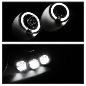 Chevrolet Cobalt Headlights - SPYDER - Projector LED Halo - Black Smoke - `05-`10 Chevrolet Cobalt Headlights - SPYDER - Projector LED Halo - Black Smoke - `05-`10