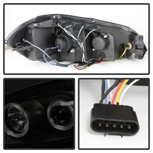 Chevrolet Impala Headlights - SPYDER - LED Halo Projector - Black Smoke - `06-`13