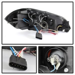 Chevrolet Impala Headlights - SPYDER - LED Halo Projector - Black Smoke - `06-`13