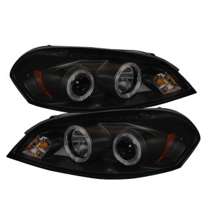 Chevrolet Impala Headlights - SPYDER - LED Halo Projector - Black Smoke - `06-`13