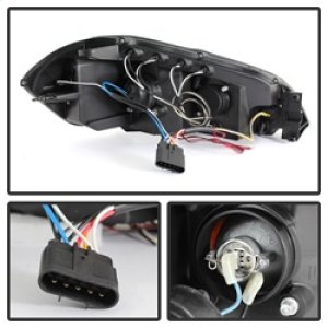 Chevrolet Impala Headlights - SPYDER - LED Halo Projector - Black Smoke - `06-`13