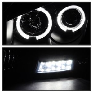 Dodge Ram 1500 Headlights - SPYDER - LED Halo Projector - Black Smoke - `06-`08
