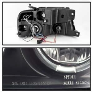 Ford F150 Headlights - SPYDER - Version 2 LED Halo - Black Smoke - `04-`08