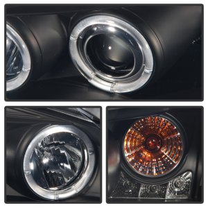 Pontiac G6 Headlights - SPYDER - Projector LED Halo - Black Smoke - `05-`08