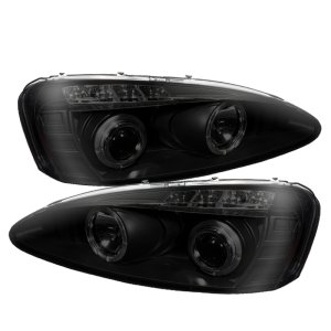 Pontiac Grand Prix Headlights - SPYDER - Projector LED Halo - Black Smoke - `04-`08