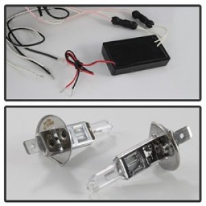 Dodge Ram 1500 Headlights - SPYDER - Projector CCFL Halo LED - Black Smoke - `02-`05