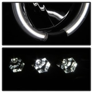 Dodge Ram 1500 Headlights - SPYDER - Projector CCFL Halo LED - Black Smoke - `02-`05