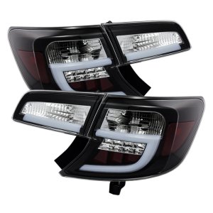 Toyota Camry LED Tail Lights - SPYDER - Light Bar - Black - `12-`14