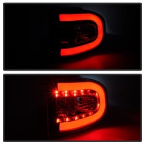Toyota FJ Cruiser LED Tail Lights - SPYDER - Light Bar - Black - `07-`13
