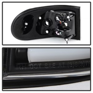 Toyota FJ Cruiser LED Tail Lights - SPYDER - Light Bar - Black - `07-`13