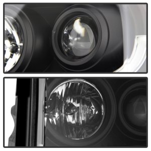Ford Expedition Headlights - SPYDER - Projector Light Tube DRL - Black - `07-`13 Ford Expedition Headlights - SPYDER - Projector Light Tube DRL - Black - `07-`13