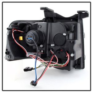 Ford Expedition Headlights - SPYDER - Projector Light Tube DRL - Black - `07-`13 Ford Expedition Headlights - SPYDER - Projector Light Tube DRL - Black - `07-`13