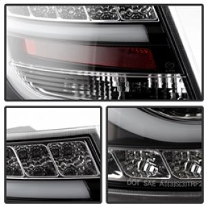 Audi A6 LED Tail Lights - SPYDER - Light Bar LED - Black - `05-`08 Audi A6 LED Tail Lights - SPYDER - Light Bar LED - Black - `05-`08