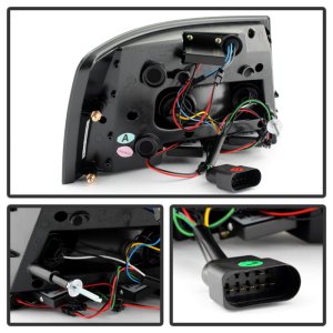 Audi A6 LED Tail Lights - SPYDER - Light Bar LED - Black - `05-`08 Audi A6 LED Tail Lights - SPYDER - Light Bar LED - Black - `05-`08