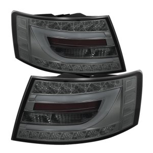 Audi A6 LED Tail Lights - SPYDER - Light Bar - Smoke - `05-`08