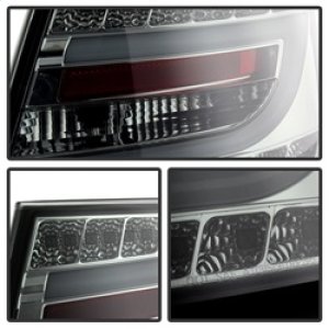Audi A6 LED Tail Lights - SPYDER - Light Bar - Smoke - `05-`08