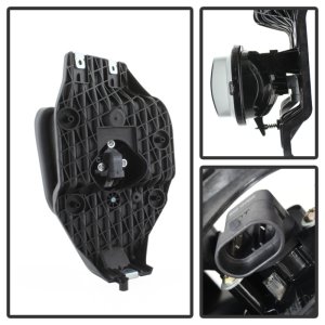 Ford F550 Fog Lights - SPYDER - OEM Style W/Switch - Smoke - `11-`16